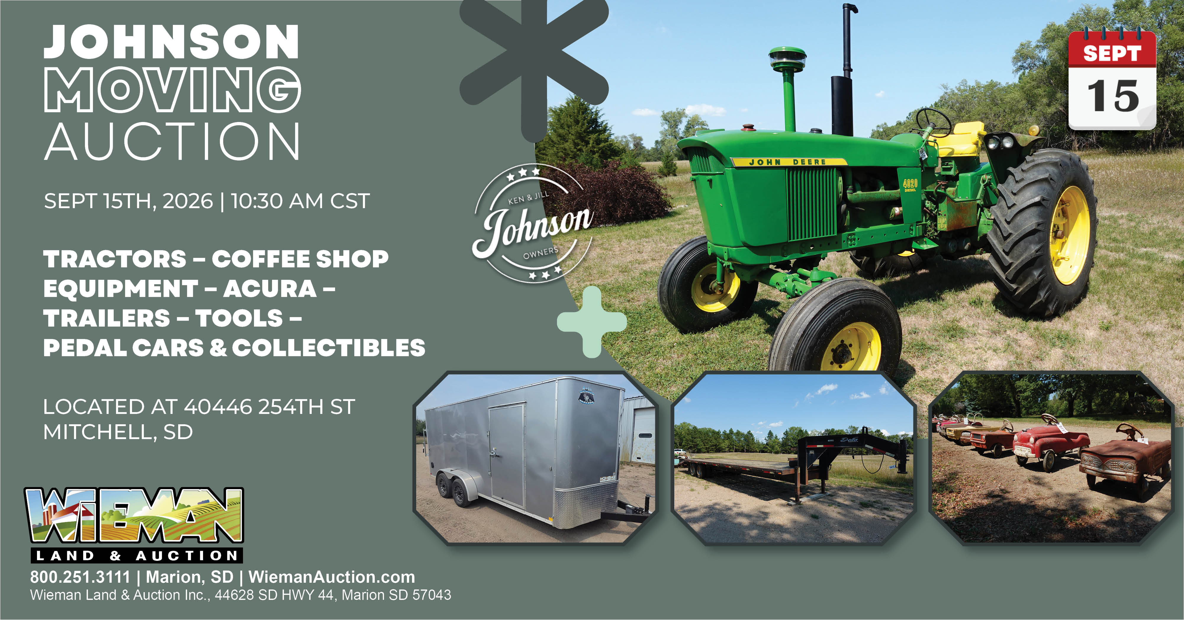 johnson moving auction 